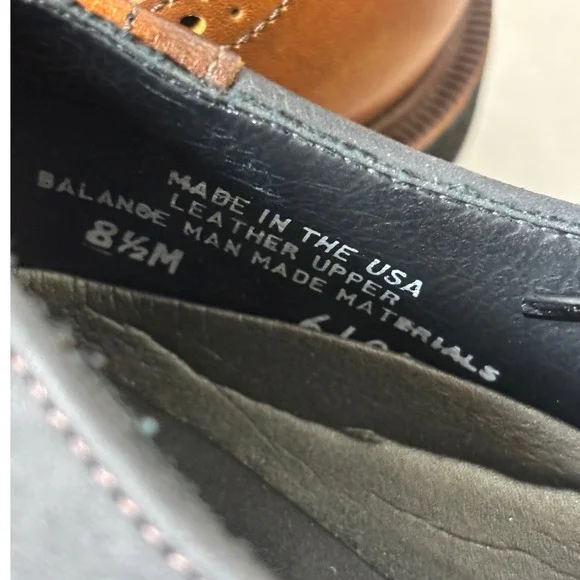 Pinecones VTG Leather Wingtip Oxford Shoes Womens 8.5 Preppy Retro Academia - Picture 3 of 10